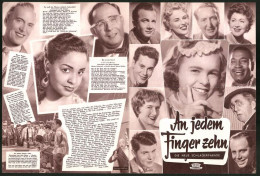 Filmprogramm An Jedem Finger Zehn, Germaine Damar, Loni Heuser, Regie: Erik Ode  - Magazines