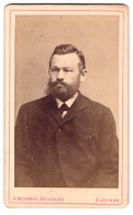 Fotografie H. Heckmann-Nachfolger, Glauchau, Hoffnung 57, Portrait Stattlicher Herr Im Anzug Mit Backenbart  - Anonymous Persons