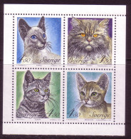 SCHWEDEN MI-NR. 1813-1816 POSTFRISCH(MINT) KATZEN 1994 SIAM PERSER - Gatti