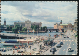 °°° 31006 - SWEDEN - STOCKHOLM - RIKSDAGSHUSET - 1976 With Stamps °°° - Sweden