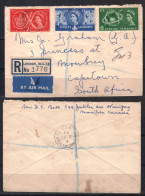 GB UK STAMPS. 1957. QEII  COVER TO SOUTH AFRICA - Lettres & Documents