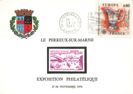 Le Perreux Sur Marne-Exposition Philatélique-Beau Timbre-RARE   L2911 - Collector Fairs & Bourses