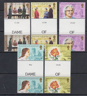 Guernsey Set Of 5 1984 Dame Of Sark, Gutter Pairs Unmounted Mint NHM - Guernsey