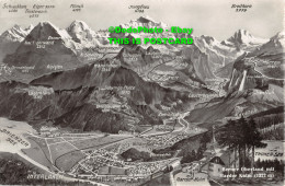 R346006 Interlaken. Berner Oberland Mit Harder Kulm. Photoglob. Wehrli A. G. V 5 - Monde