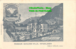 R346008 Interlaken. Pension Schloss Villa. Otto Schlaefli. Familie Buhler. 1910 - Monde