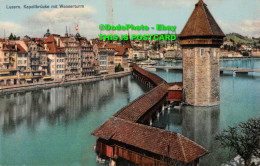 R346009 Luzern. Kapellbrucke Mit Wasserturm. Th. Rietschi. 1955 - Monde