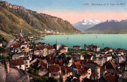 CPA - MONTREUX Et La Dent Du Midi (Panorama) ... LOT 2 CP / Edition Photoglob - Montreux