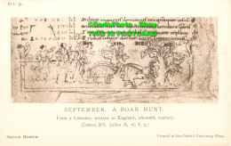 R346027 British Museum. September. A Boar Hunt. From A Calendar Written In Engla - World