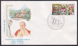 Vatican Philippines 1981, Pope Paul John II Visit - Davao City, Special Cover - Autres & Non Classés