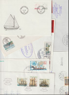 100 Covers With Ships As A Theme, Either Stamps Or Postmarks. Postal Weight 0,54 Kg. Please Read Sales Conditions Under - Schiffe