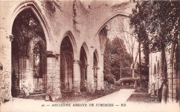 76-JUMIEGES ANCIENNE ABBAYE-N°T1173-C/0261 - Jumieges