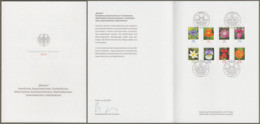 Bund : Minister Card - Ministerkarte Typ VII , Mi-Nr. 3468-75 ESST: " Dauerserie Blumen: 60 C Bis 270 C "    X - Lettres & Documents