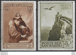 1944 San Marino Case Popolari 2v. MNH Sass N. 277+A48 - Altri & Non Classificati