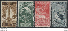 1911 Italia Unità D'Italia 4v. MNH Sassone N. 92/95 - Altri & Non Classificati