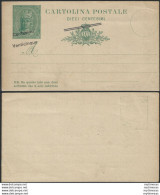 1921 San Marino Cartoline Postali Provvisorie MNH Filagrano C7A Varietà - Altri & Non Classificati