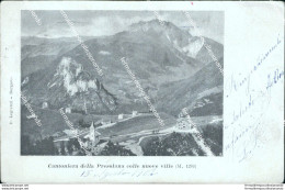 Bs509 Cartolina Cantoniera Della Presolana Colle Nuove Ville Bergamo 1901 - Bergamo