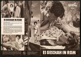 Filmprogramm PFP Nr. 97 /62, Es Geschah In Rom, Jean Sorel, Lea Massari, Regie: Mauro Bolognini  - Magazines