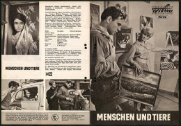 Filmprogramm PFP Nr. 96 /62, Menschen Und Tiere, Nikolai Eremenko, Tamara Makarowa, Regie: Sergej Gerassimow  - Zeitschriften