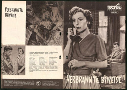 Filmprogramm PFP Nr. 60 /62, Verbrannte Beweise, Jane Hylton, Duncan Lamont, Regie: Daniel Birt  - Riviste