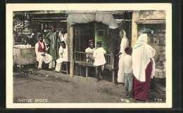 AK Indien, Native Shops, Indische Geschäfte  - Ohne Zuordnung