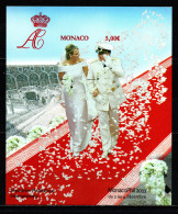 MONACO 2011 - Y. T. N° 101a - BLOC MARIAGE PRINCIER - NON DENTELE / NEUF** - Blocs