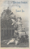 CARTE POSTALE ANCIENNE CIRCULEE DE 1904. / MILLE BONS SOUHAITS DE NOUVEL - Neujahr