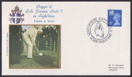 Vatican Great Britain 1982, Pope Paul John II Visit - York, Special Cover - Otros & Sin Clasificación