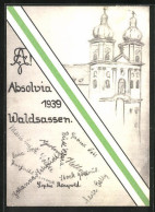 Künstler-AK Waldsassen, Absolvia 1939, Kirche  - Altri & Non Classificati