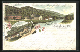 Lithographie Lauenscheiderohl /Schalksmühle, Häuser Am Wasser  - Sonstige & Ohne Zuordnung