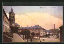 AK Helmbrechts, Luitpoldplatz In Der Dämmerung  - Helmbrechts