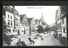 AK Kulmbach, Strasse Zur Oberen Stadt, Kirche  - Kulmbach