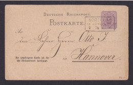 Deutsches Reich Ganzsache R3 P 6 F Antwort Northeim Niedersachsen Hannover - Storia Postale