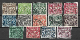 GERMANIA ANTICHI STATI BAVIERA 1916-20  SERVIZIO STEMMA  UNIF.  12-15 USATA/ NUOVA   VF - Gebraucht