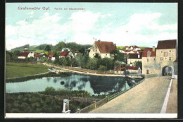 AK Grafenwöhr /Opf., Partie Am Stadtweiher  - Grafenwöhr