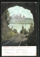 AK Tunneldurchblick Auf Den Vierwaldstättersee, Rigibahn  - Andere & Zonder Classificatie