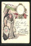 Cartolina König Umberto Von Italien, Briefmarke Aus Italien  - Royal Families