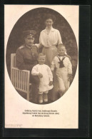 AK Grossherzog Friedrich Franz Und Grossherzogin Alexandra Von Mecklenburg Mit Söhnen  - Royal Families