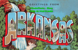 R346442 Greetings From Arkansas. State Capitol. Little Rock. Arkansas River. Pet - World