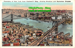 R346448 Panorama Of New York From Woolworth Bldg. Showing Brooklyn And Manhattan - World
