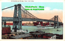 R346459 New York City. Williamsburg Bridge. American Art Publishing. H. Finkelst - World