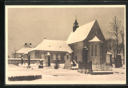 AK Marktleuthen, Friedhofsgebäude Im Winter  - Autres & Non Classés
