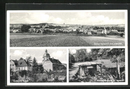 AK Heldritt, Kirche Mit Schloss, Besenbinderklause Am Waldbad, Ortsansicht  - Autres & Non Classés