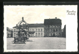 AK Hammelburg, Marktplatz Mit Gasthaus Engel Und Hotel Zur Post  - Hammelburg
