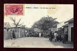 Senegal, Dakar. Un Tam-tam, Rue Thiers. Stamped. Small Size, Verso Divided. Ed. Collection Ganamet. - Sénégal