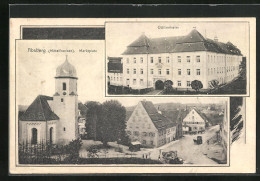 AK Absberg, Ottilienheim, Kirche Mit Strasse Im Ort  - Autres & Non Classés