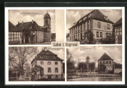 AK Lahm I. Itzgrund, Schule, Schloss, Pfarrhaus Und Kirche  - Autres & Non Classés