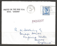 1966 Paquebot Cover, British Stamp Used In New Orleans, Louisiana  - Lettres & Documents