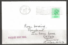 1983 Paquebot Cover, British Stamp Used In Astoria, Oregon - Lettres & Documents