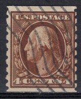 1912 4 Cents George Washington, Coil, Used (Scott #395) - Gebraucht