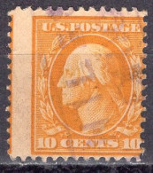 1911 10 Cents George Washington, Used (Scott #381) - Usados